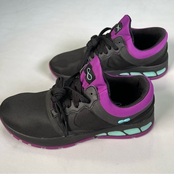 New nb Cherokee Infinity Fly Black Neon Purple Sneakers Nursing Shoe Womens 8 - Picture 3 of 10